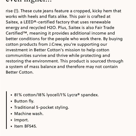 J.Crew 2022 10" demi-boot crop jean in Stone Street wash - Picture 2 of 12